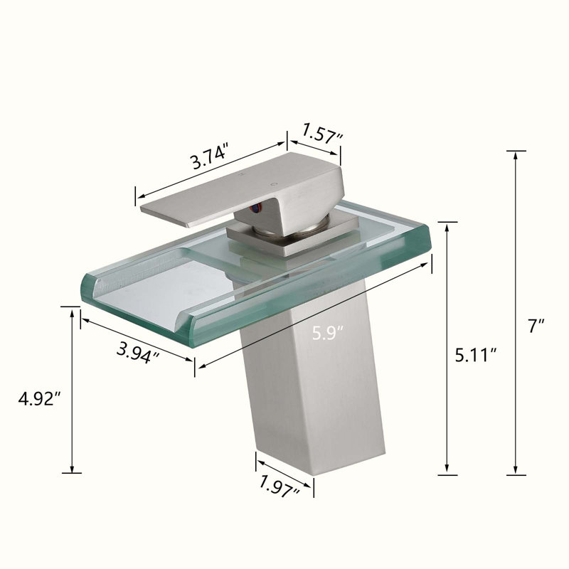 Single-handle Bathroom Faucet, Brushed Nickel