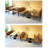 Simple Cafe Dessert Shop Restaurant Brown Benches Faux Leather Upholstered Bench