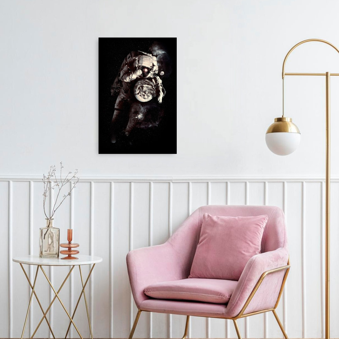 Astronaut Cosmic Earth Surreal Abstract Contemporary Landscape Nature Wall Art Print