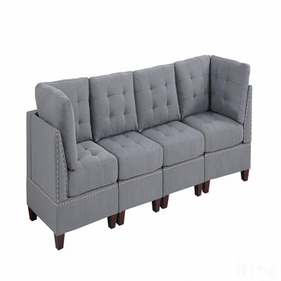 Ensemble modulaire - 4 pièces en gris