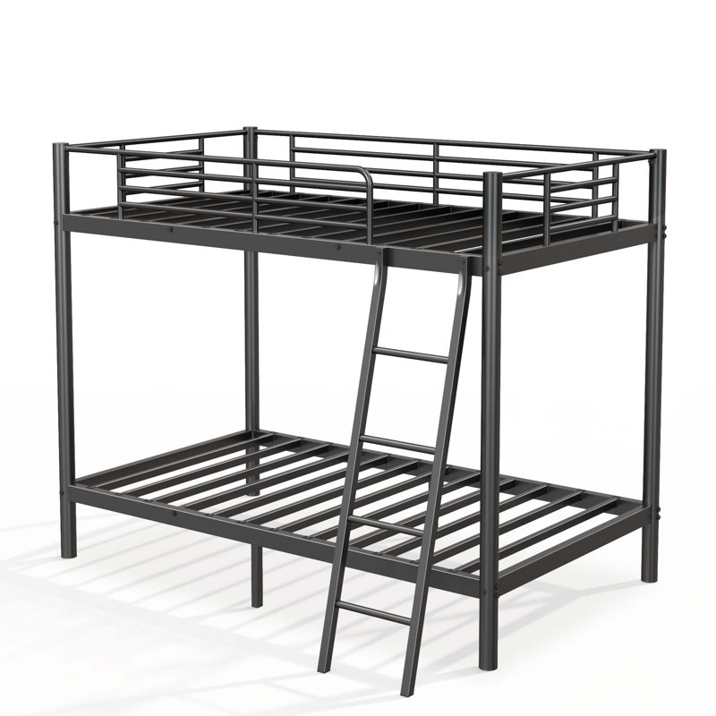 Metal Bunk Bed, Twin Over Twin Size