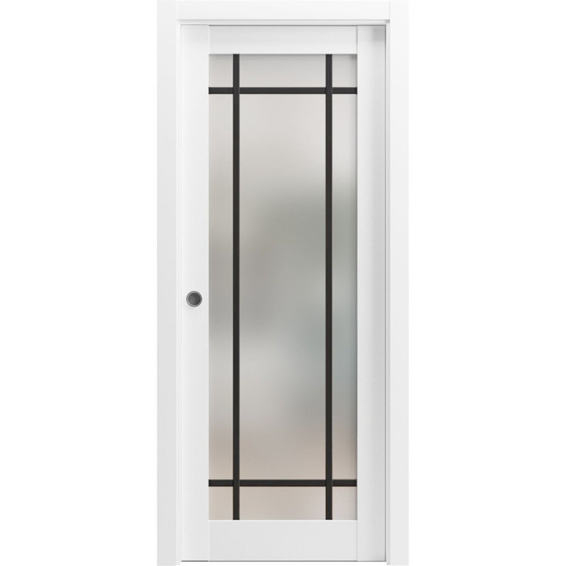 Portes robustes pour porte en bois massif, 32 po x 84 po, Blanc