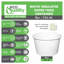 Contenants à soupe en papier blanc 8 oz Ecoqualité - Tasses à crème glacée en papier, bols à dessert jetables pour tasses de yogourt glacé et glacé (25)