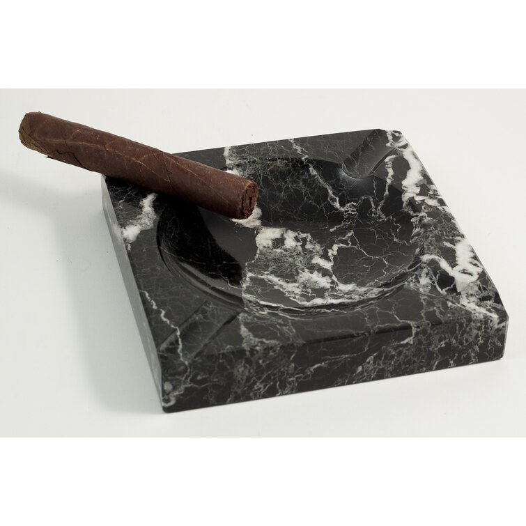 Marbled Ashtray Ceramic Smoking Accessories Living Room Office