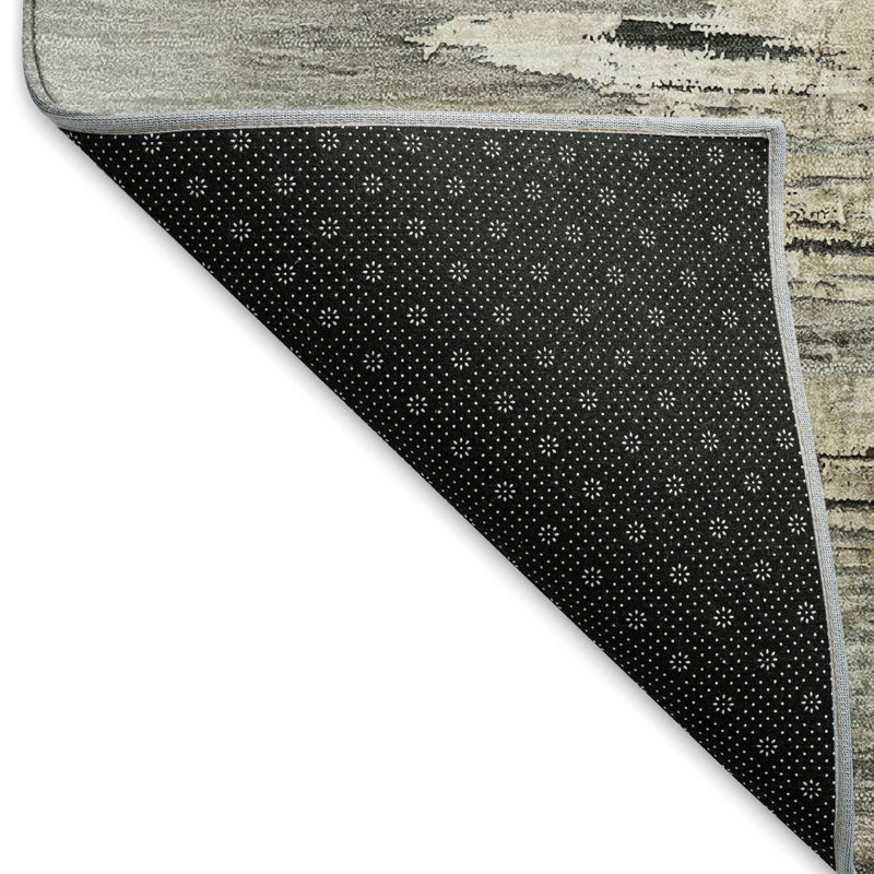 Premium Machine Washable Prisco Gray Rug, Runner 2'3" x 7'6"