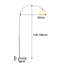 180cm Silver Arched Floor Lamp