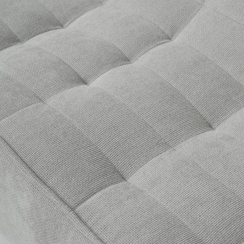 Canapé-lit simple à 1 place confortable gris gaufré confortable chenille Chen