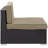 Gather Corner And Middle Outdoor Patio Sectional Set In Espresso Mocha-121931323