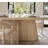 86.6'' Modern Solid Wood Dining Table With Cross Base for 8 People