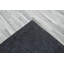 Tapis gris et argent en cuir véritable Modern