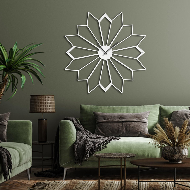 Metal Wall Clock, Bronze, 36" W x 36" H