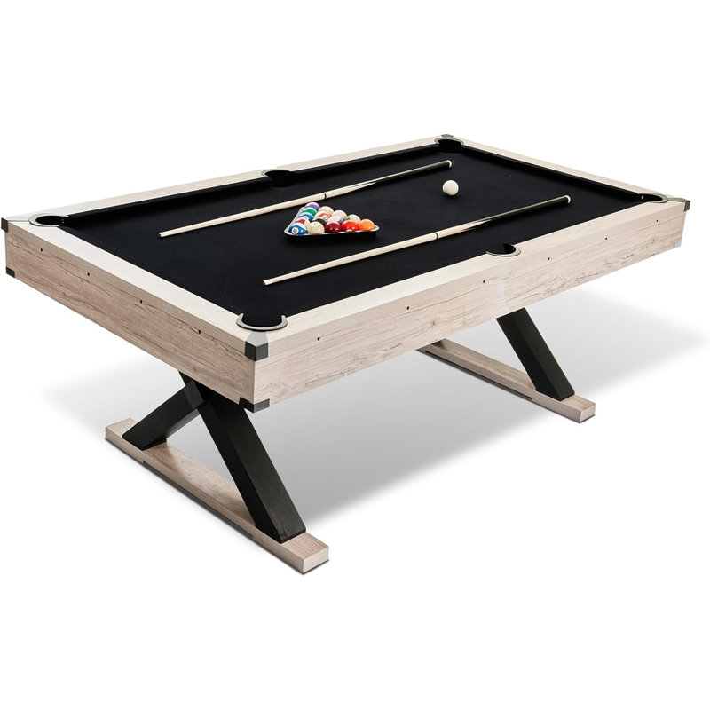 Blue Elephant 83.1cm L Pool Table, Black