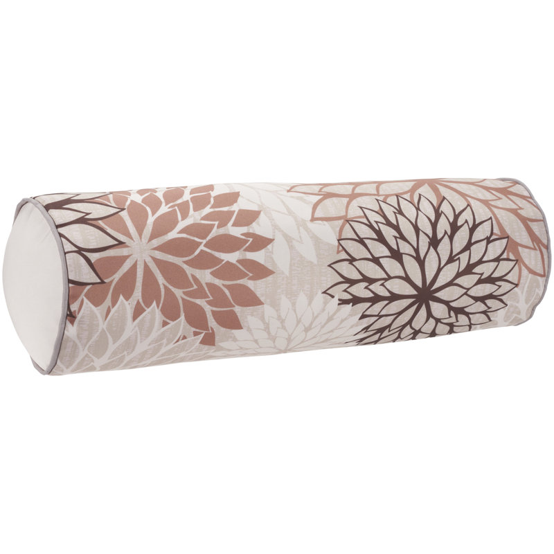 Angelis Bolster Indoor/Outdoor Pillow Cover & Insert, Natural/Beige
