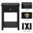 1 Drawer Bedside Table with X-Shape Frame-302951325