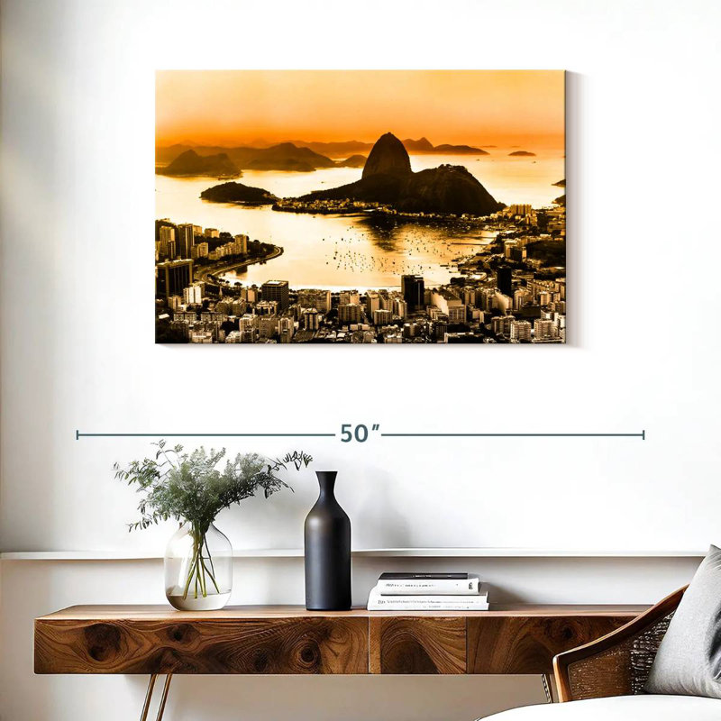 Ravi Rio De Janeiro Cityscape, 24" H x 36" W
