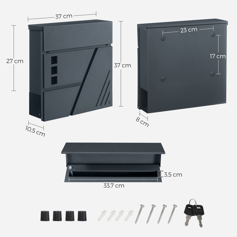 Mubasher Steel Wall Mounted Post Box