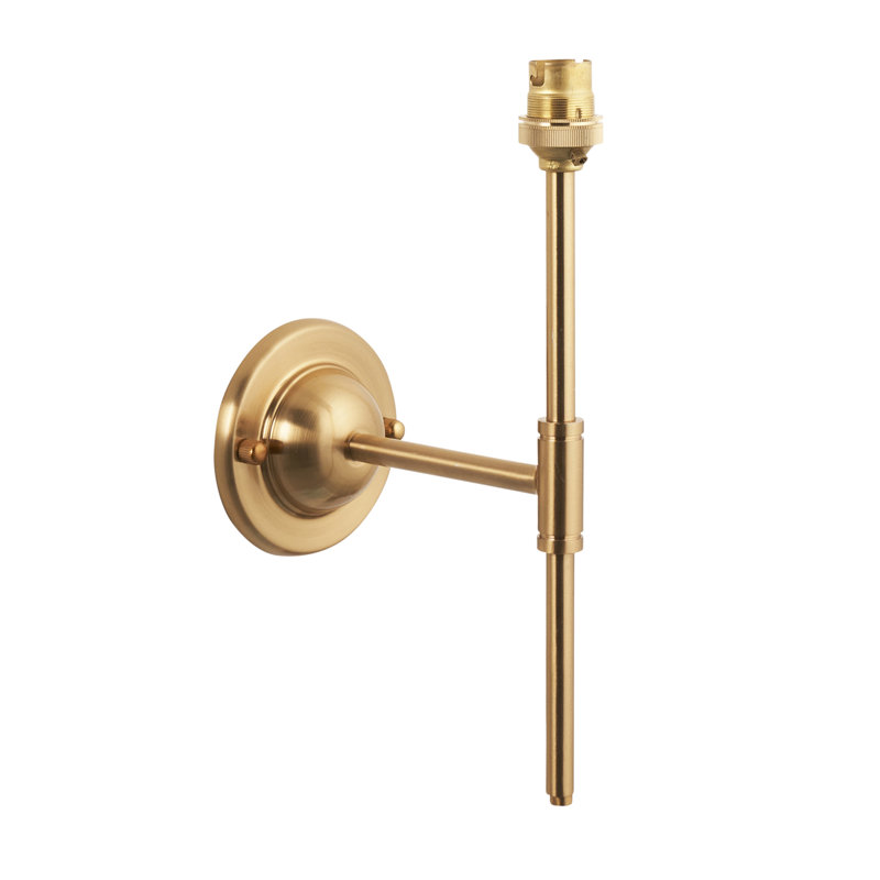 Dome Arc T Bar Wall Fitting finished in Br Aged Brass