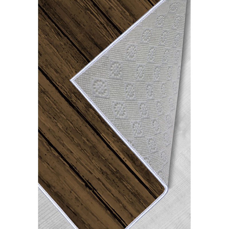 Stylish Hall Carpet (2.6 x 4.9 ft), 100% Polyester, 0.3 in Pile Height | Non-Slip PVC Dot Underside, 3D Digital Printing | Machine Washable, Durable & Easy Care, Perfect for Entryways & Living Rooms