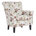 Red/White Cotton Blend Floral