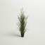 Herbe verte artificielle en pot 36 po et eucalyptus.