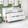 Ariel Monroe 67 Inch Double Rectangular Sink Bathroom Vanity With Pure White Quartz Countertop In White