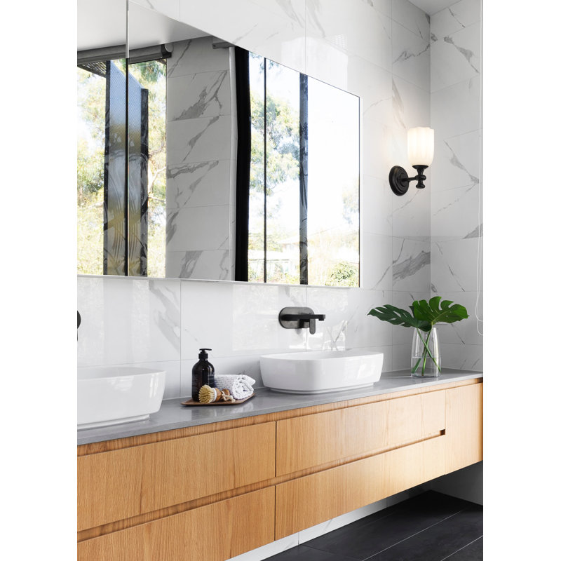 Amrutha 1 Light Wall Sconce, Matte Black