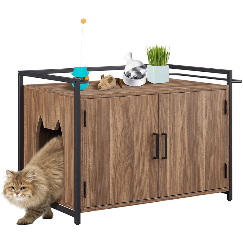 Ciela Litter Box Enclosure, Walnut