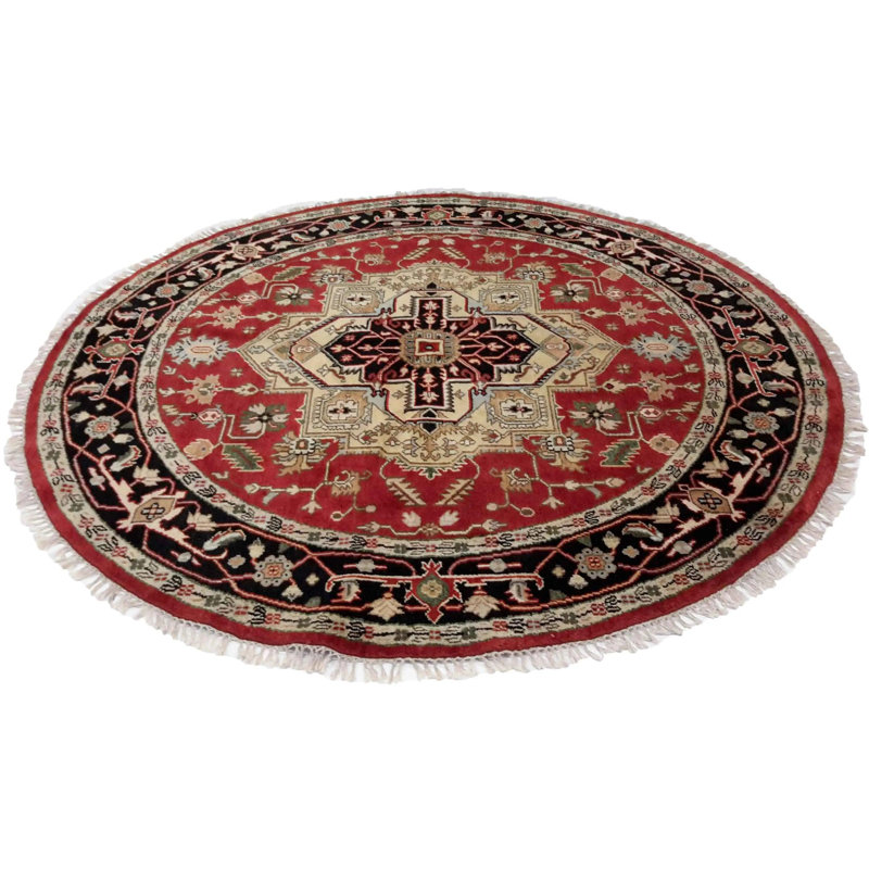 Kassam Oriental Area Rug in Red