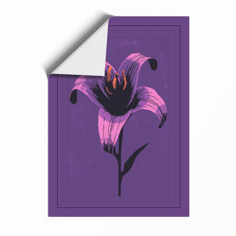 Elegant Lily Botanical - Print, Unframed, A4 - 29.7 x 21.0 cm