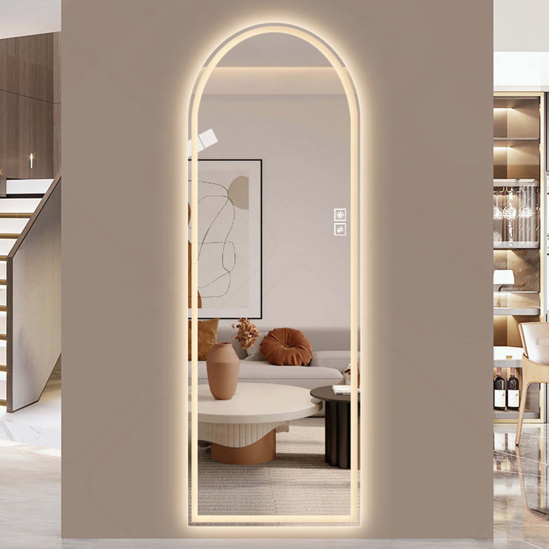 Miroir pleine longueur à DEL Arch Design - à intensité variable et antidéflagrant