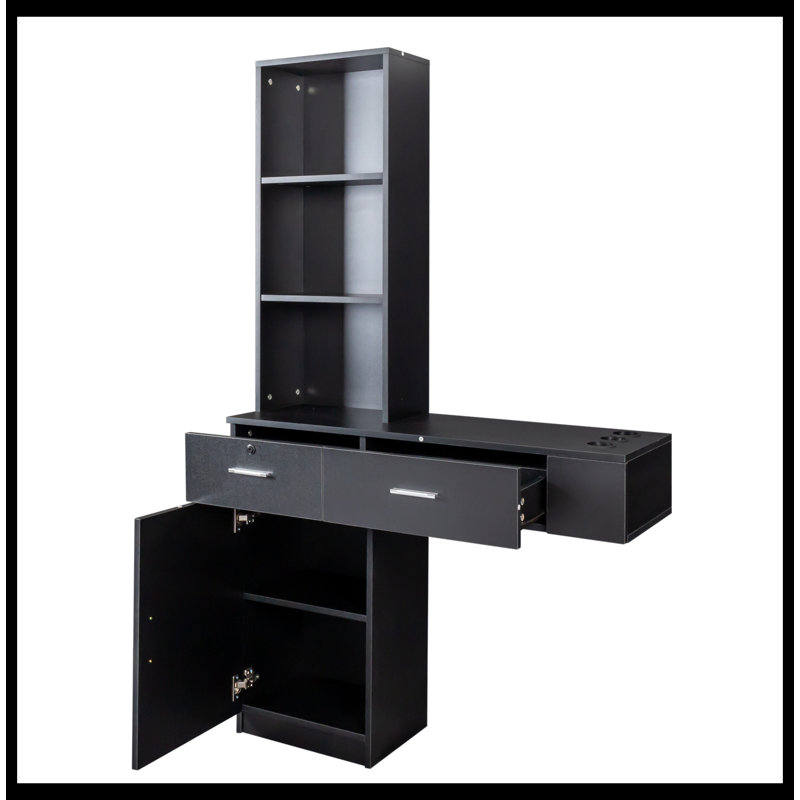 Modern simple hair desk, Black