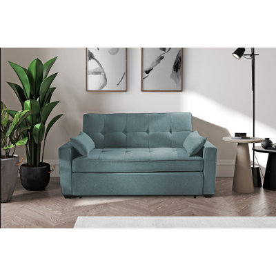 Sealy Muskoka Queen Pop-Up Convertible with USB Port in with Solid Wood Legs in Espresso
