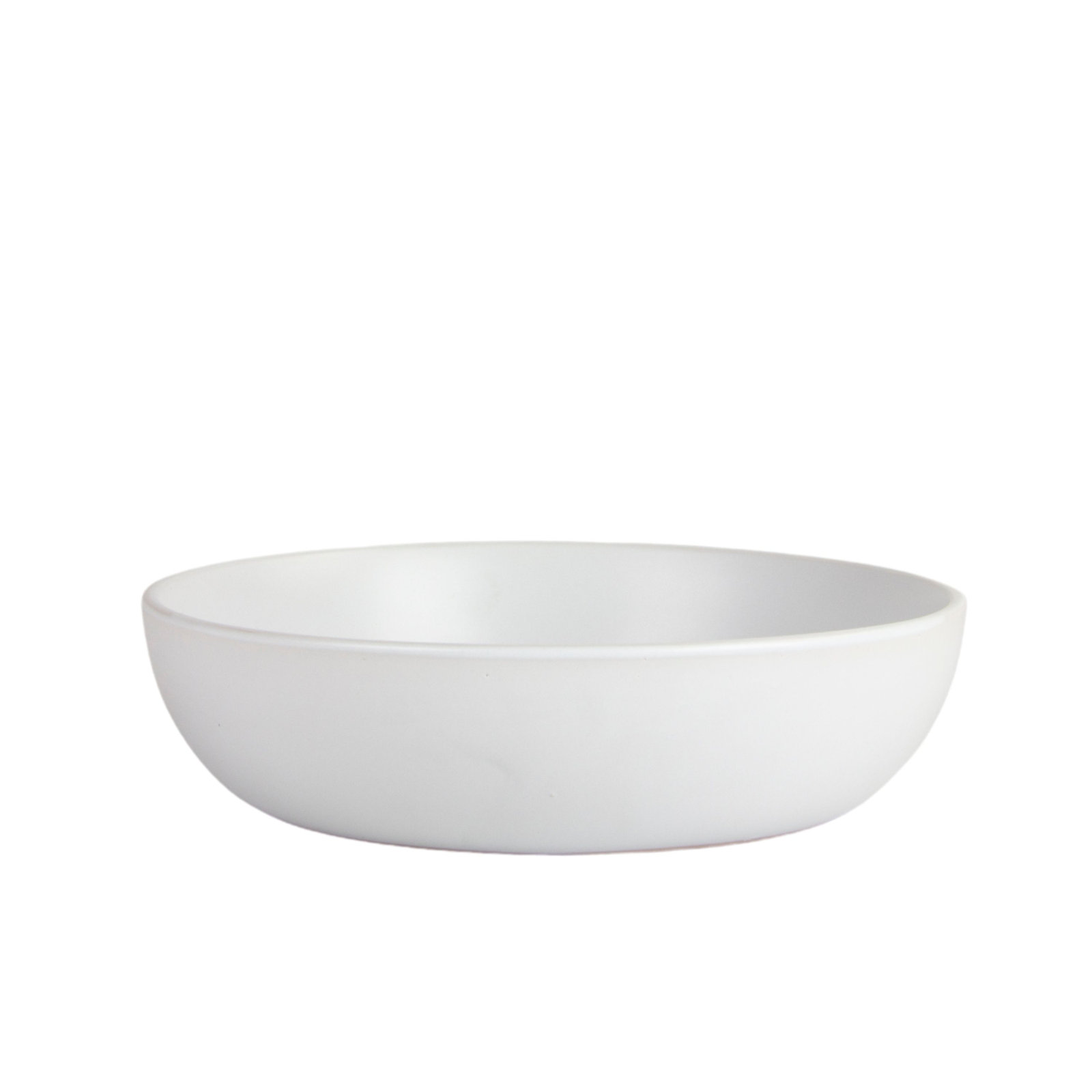 Wazee Matte Serving Bowl, Matte White