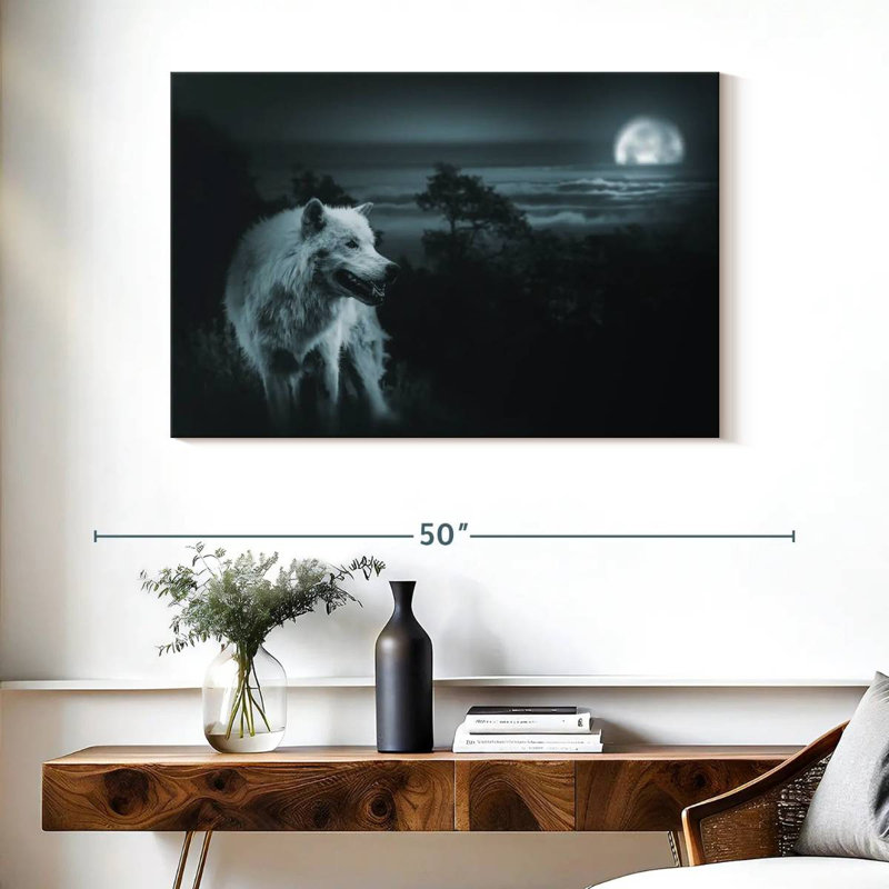 Moon Wolf, 26" H x 39" W