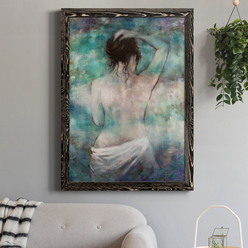 Morning Repose - Peinture sur toile encadrée, H 20 po x l 17 po x P 1,5 po, Noir