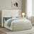 Tufted Upholstered Wingback Headboard, Solid Wood Head Board with Wood Legs, Adjustable Height Bed headboard from 47” to 63” Fabric Headboard in Modern Button Design, Beige-1708170146-1708170158