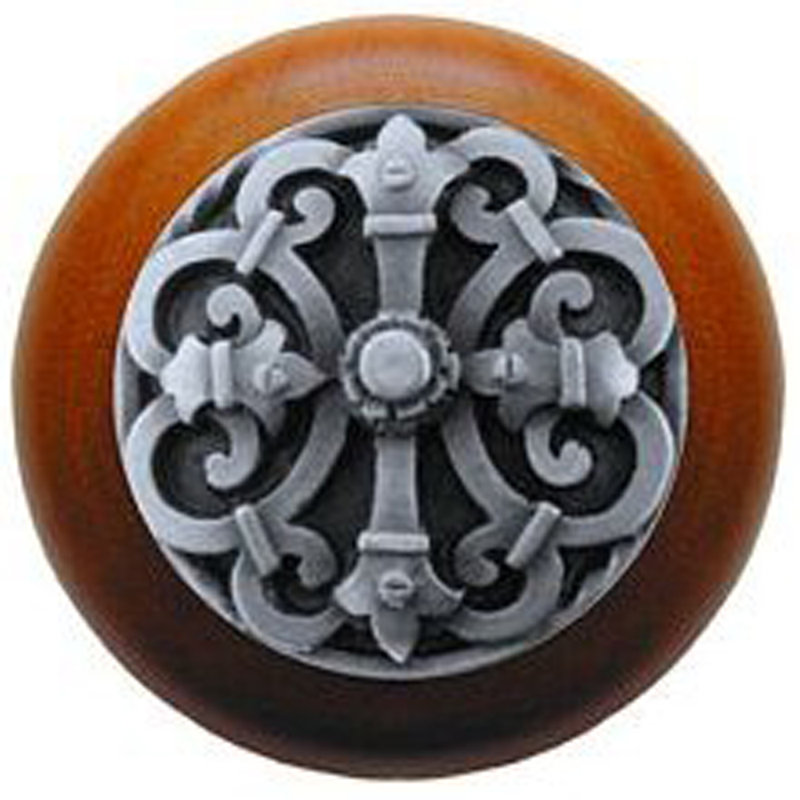 Olde World Mushroom Knob, Antique Pewter