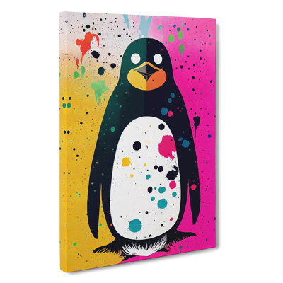 Paint Splash Penguin No.2 - Wall Art