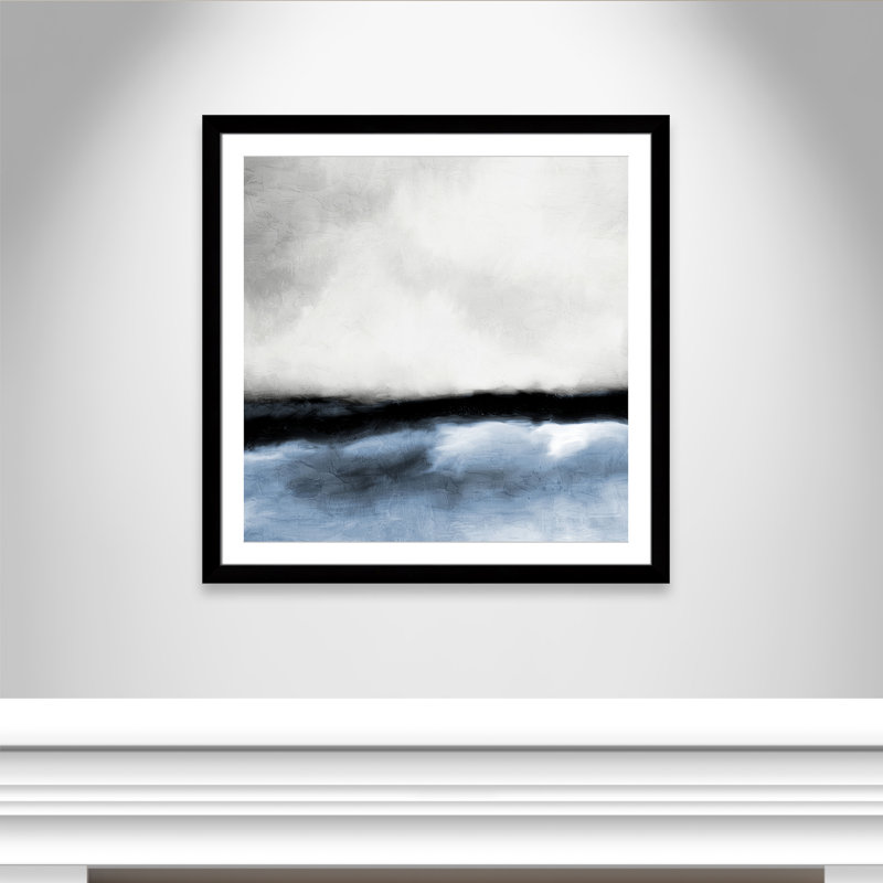 Across the Horizon - Version carrée, impression par Kimberly Allen, H 37,5 po x l 37,5 po, Cadre noir