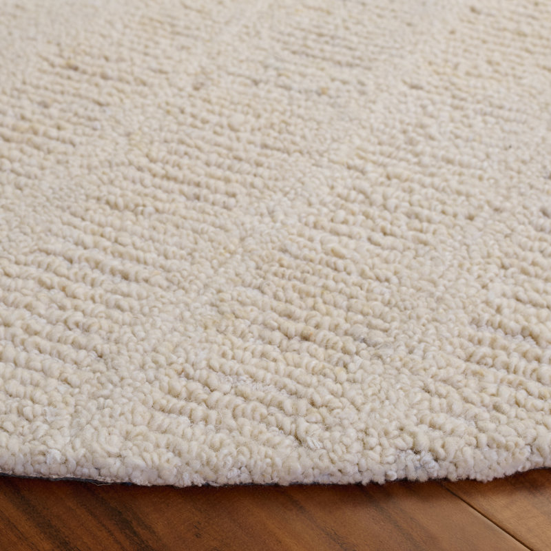 Harvest 108 Hand Tufted Wool Pile Striped Rug, Round 6'