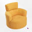 Fauteuil demi-tonneau rembourré et pivotant-1341733566