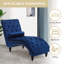 Chaise longue capitonnée en velours-290435526