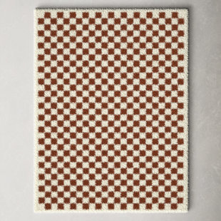 Tan Brown and Chocolate Brown Checkerboard iPhone Case