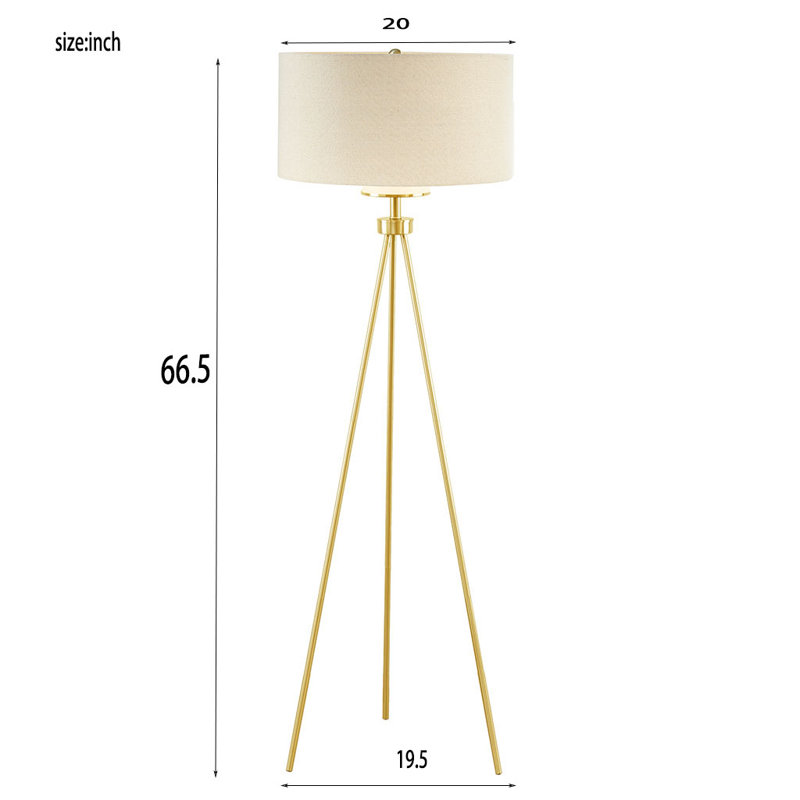 Xade 66.5'' Tripod Floor Lamp