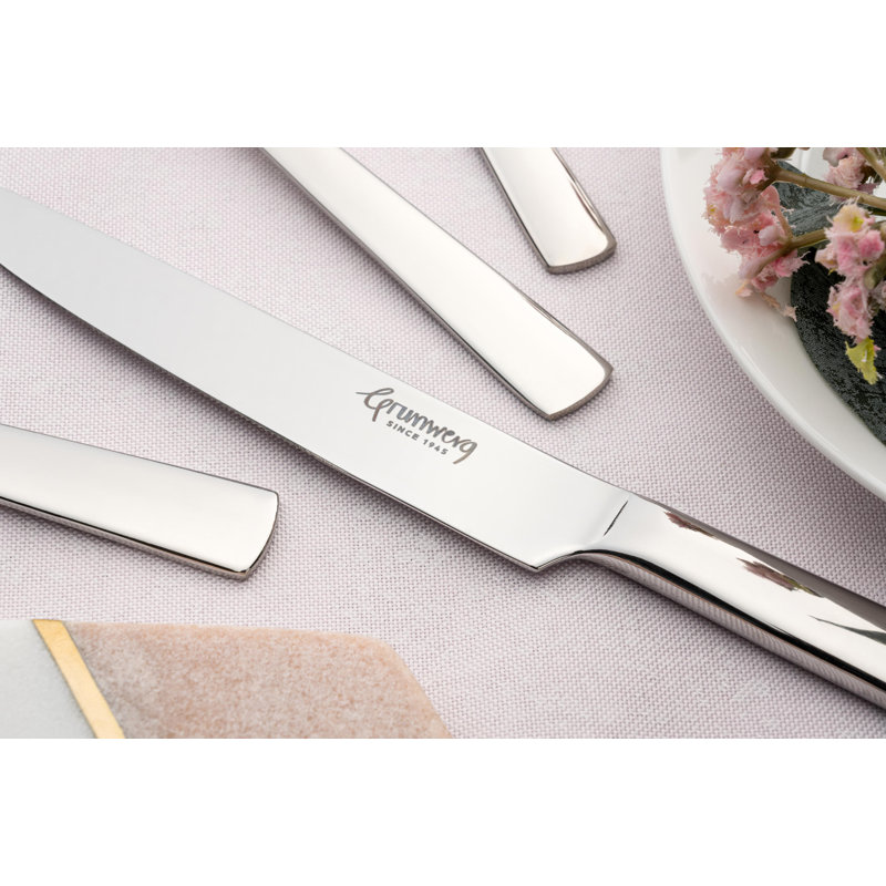 Grunwerg Cutlery 44 Piece Westminster 18/10 Stainless Steel Cutlery Set, Service for 6