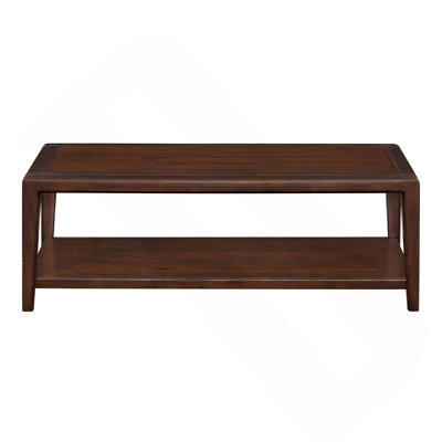 3PC Walnut Finish Living Room Table Set Coffee Table Sofa Table End Table Bottom Shelf Drawers Contemporary Home Furniture