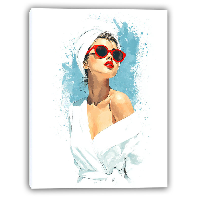 Sunlit Glamour - Wrapped Canvas Wall Art