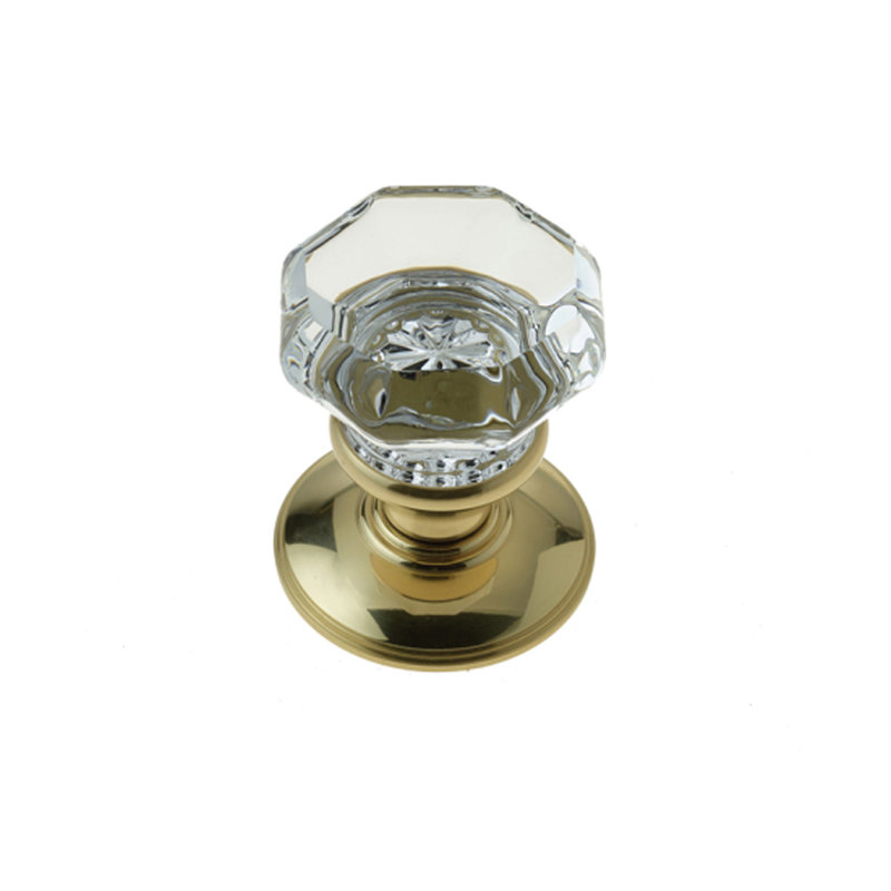 Passage Knobset, Polished Brass