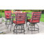 Ensemble bistro Adomale Square pour 4 personnes avec coussins-220511665
