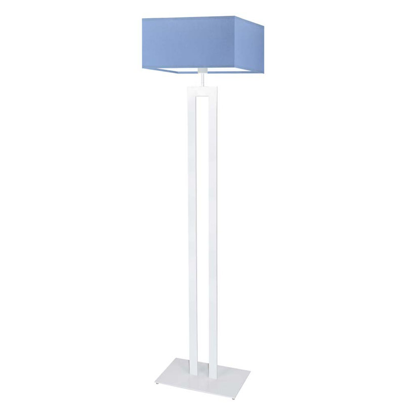 Arsh 161cm Traditional Floor Lamp, White, Blue